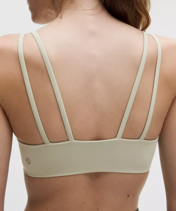 light support yoga sports bra fog green 5