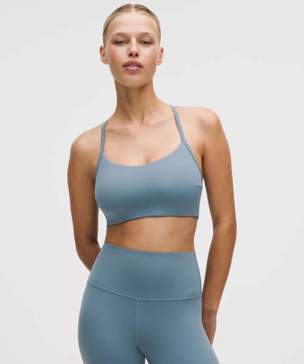 strappy light support sports bra 1